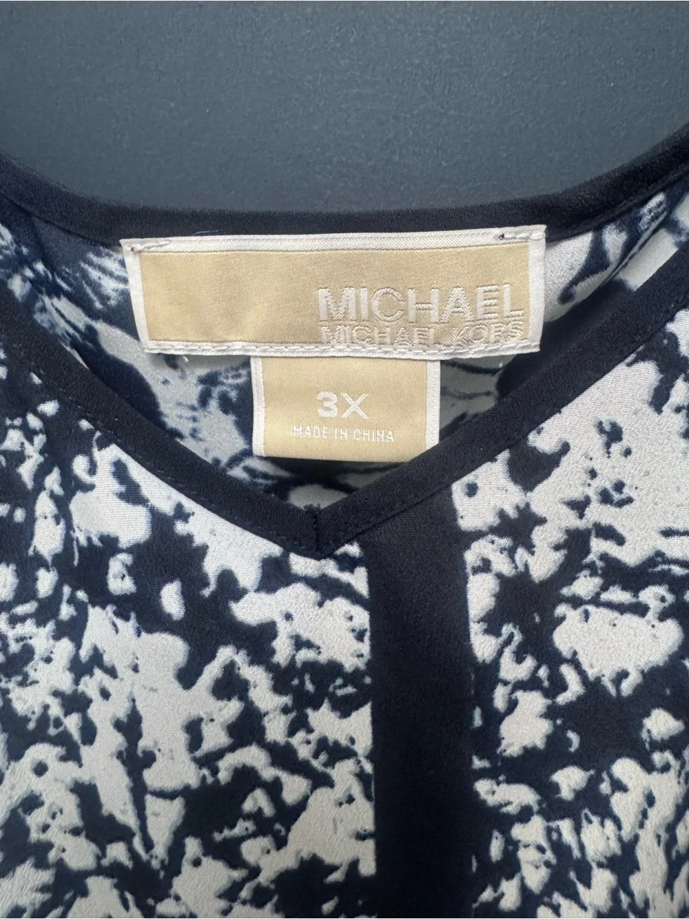 Micheal Kors Patchwork Printed Maxi Dress with Tie Waist
